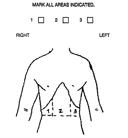 Gallbladder areas